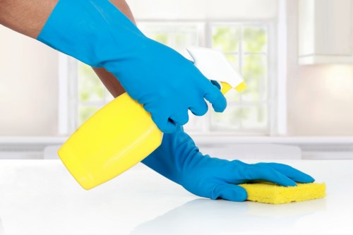 Office cleaning service for a local KT6 workplace reception area