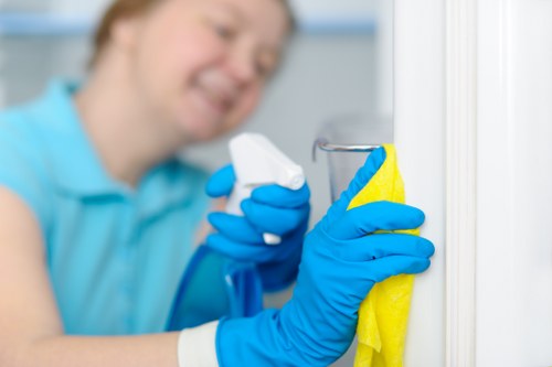 Deep cleaning service in a KT6 home kitchen