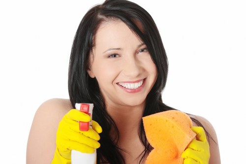 A local cleaner preparing a KT6 home for regular domestic cleaning